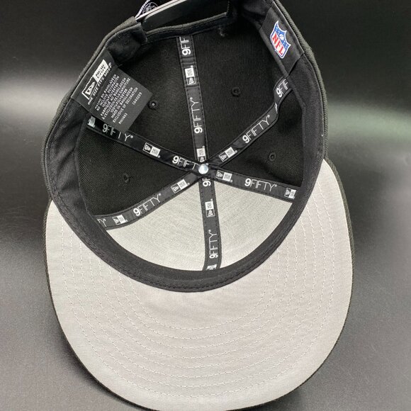 New Era NFL Las Vegas Raiders Cap Hat Men's OSFM w/ Adjustable Strap Black - Picture 11 of 15